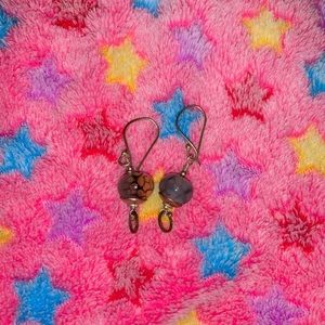 Moonstone silver earrings